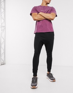 Черные джоггеры заниженного кроя Bershka-Черный