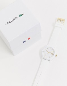 Белые часы с силиконовым ремешком Lacoste 12.12-Белый