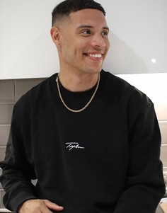 Черный свободный джемпер Topman