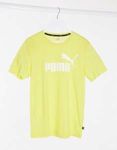 Желтая футболка с логотипом Puma-Желтый