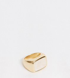 Эксклюзивное кольцо-печатка с камнем DesignB London-Золотой