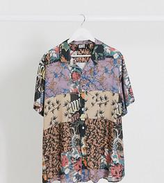 Рубашка с принтом в стиле пэтчворк Reclaimed Vintage inspired-Мульти