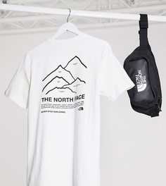 Белая футболка с принтом на спине The North Face Peaks эксклюзивно для ASOS​​​​​​​-Белый