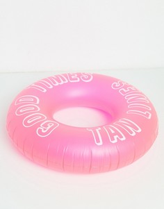 Неоново-розовый надувной круг Sunnylife