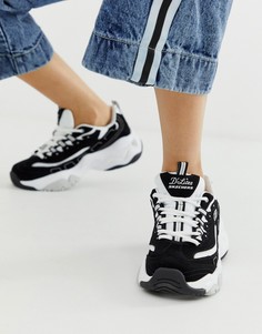Черно-белые массивные кроссовки Skechers DLite 3.0-Черный