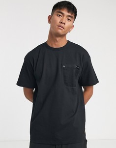 Черная футболка с сетчатым карманом в стиле милитари Carhartt WIP-Черный