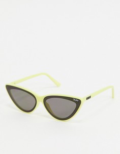 Желтые солнцезащитные очки "кошачий глаз" Quay x Lizzo эксклюзивно для ASOS-Желтый