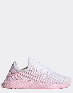 Розовые кроссовки adidas Originals Deerupt Runner-Розовый