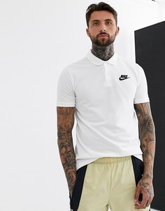 Белая футболка-поло с логотипом Nike-Белый