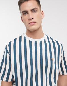 Oversized-футболка от комплекта из органического хлопка в полоску Threadbare-Синий