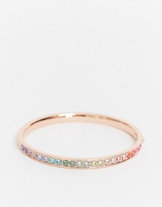 Розово-золотистый браслет с разноцветными кристаллами Ted Baker-Золотой