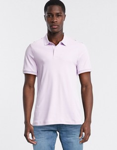 Лавандовая футболка-поло Selected Homme-Фиолетовый