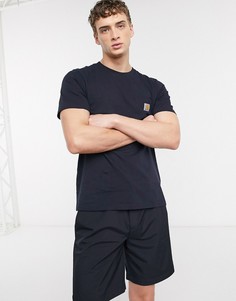 Темно-синяя футболка с карманом Carhartt WIP-Темно-синий