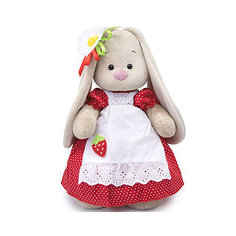 Одежда для мягкой игрушки Budi Basa Платье красное в белый горошек и белый фартук, 32 см