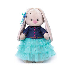 Мягкая игрушка Budi Basa Зайка Ми в юбке и джинсовой курточке, 32 см
