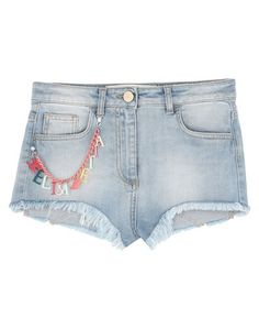 Джинсовые шорты Elisabetta Franchi Jeans