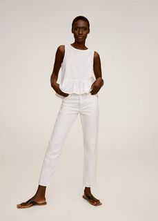 Блузка с воланом по низу - Cris Mango