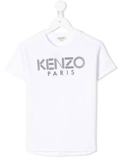 Kenzo Kids футболка с нашивкой-логотипом