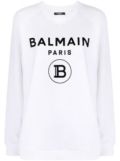 Balmain толстовка свободного кроя с логотипом