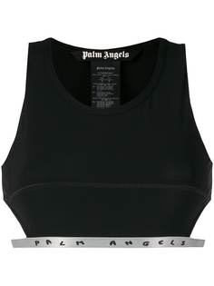 Palm Angels спортивный бюстгальтер с логотипом