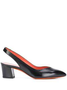 Santoni туфли с заостренным носком