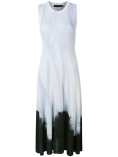 Proenza Schouler Dipped Tie Dye Sleeveless Knotted Back Dress