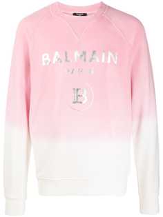 Balmain толстовка с принтом тай-дай и логотипом