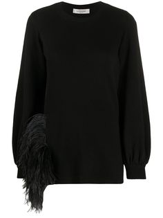 Valentino джемпер с перьями