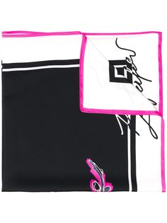 Karl Lagerfeld платок K/Signature с цветочным принтом