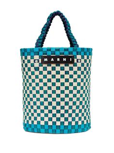 Marni Market плетеная сумка-ведро