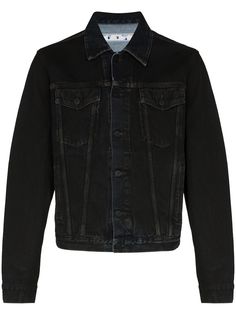 Off-White джинсовая куртка с логотипом