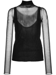 Proenza Schouler White Label многослойный трикотажный топ с высоким воротником