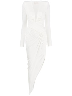 Alexandre Vauthier платье асимметричного кроя со сборками