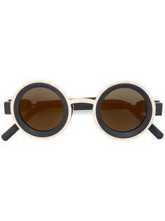 Kuboraum солнцезащитные очки в круглой двухцветной оправе