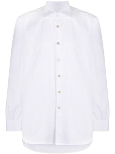 Kiton рубашка с косым воротником