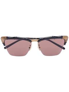 Gucci Eyewear солнцезащитные очки в оправе кошачий глаз с затемненными линзами