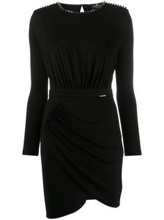Elisabetta Franchi платье мини с драпировкой