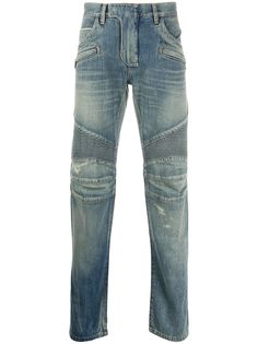 Balmain джинсы с эффектом потертости