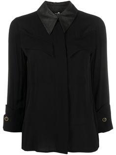 Elisabetta Franchi рубашка с контрастным воротником
