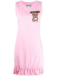 Moschino платье с декором Teddy Bear