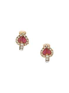 Christian Dior серьги-клипсы 1980-х годов