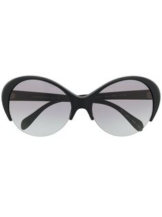 Oliver Peoples затемненные солнцезащитные очки в массивной оправе