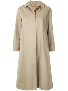 Burberry Pre-Owned пальто прямого кроя с капюшоном