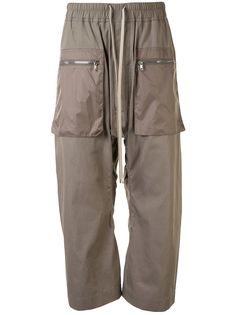 Rick Owens DRKSHDW укороченные брюки с низким шаговым швом