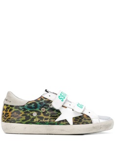 Golden Goose кеды Alcantara с леопардовым узором