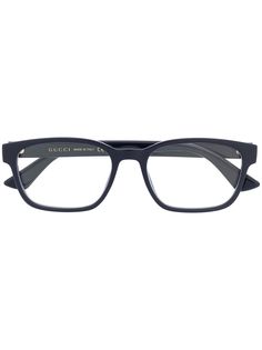 Gucci Eyewear очки в прямоугольной оправе с логотипом