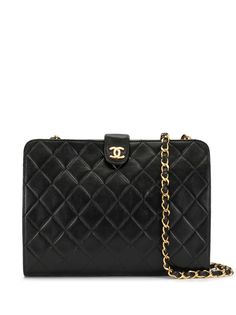Chanel Pre-Owned стеганая сумка на плечо 1990-х годов
