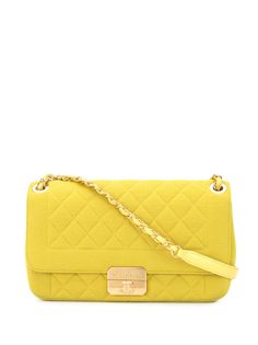 Chanel Pre-Owned стеганая сумка на плечо 2014-го года с логотипом