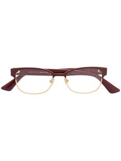 Gucci Eyewear очки в прямоугольной оправе с логотипом GG