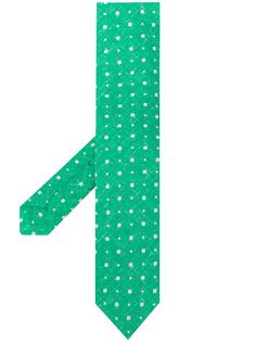Kiton галстук Verde с принтом